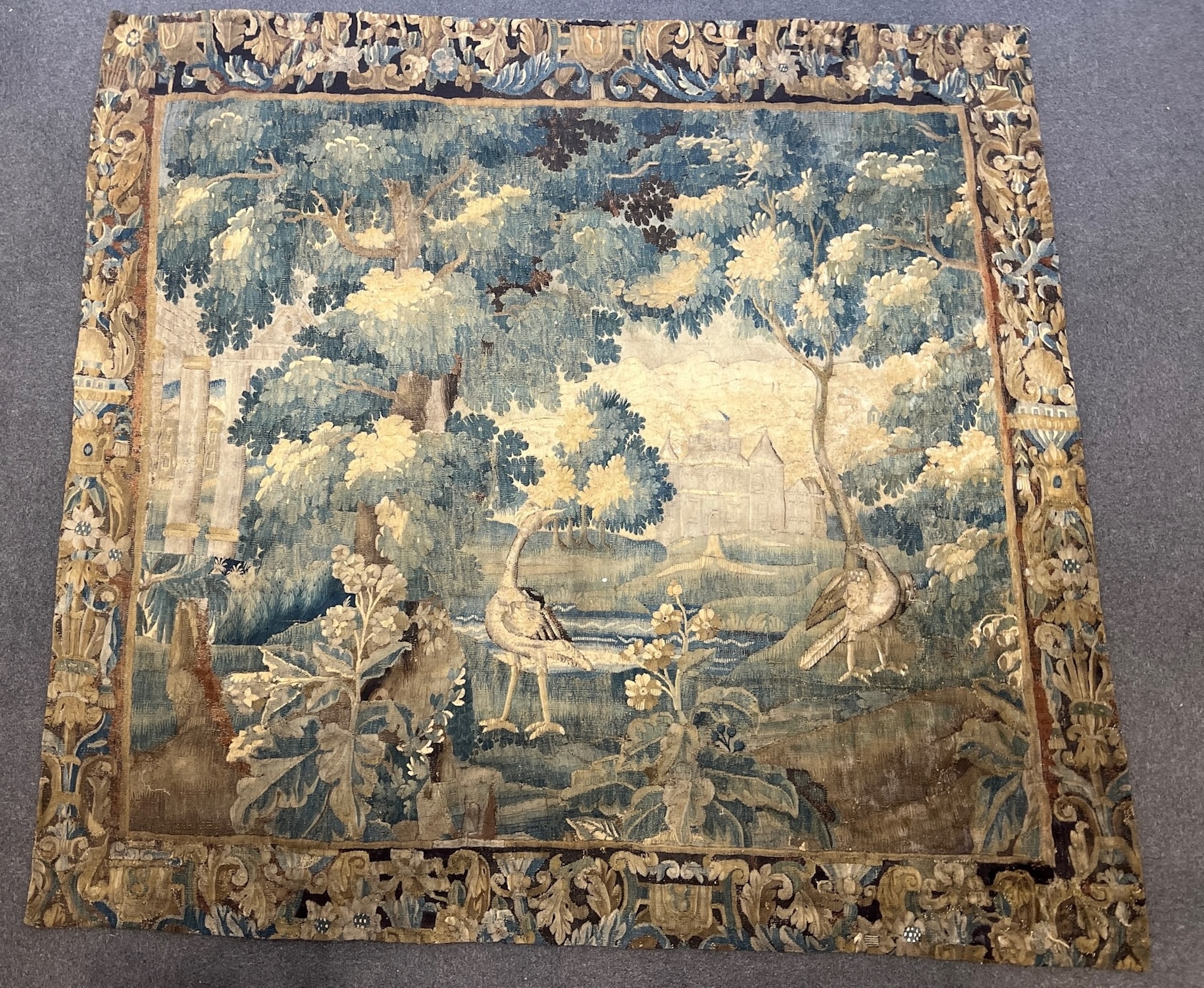 A 17th century Flemish Verdure tapestry